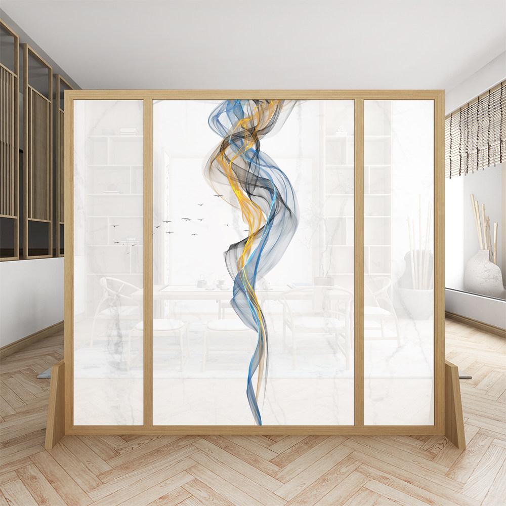 北欧屏风隔断客厅卧室遮挡家用简约现代抽象座屏