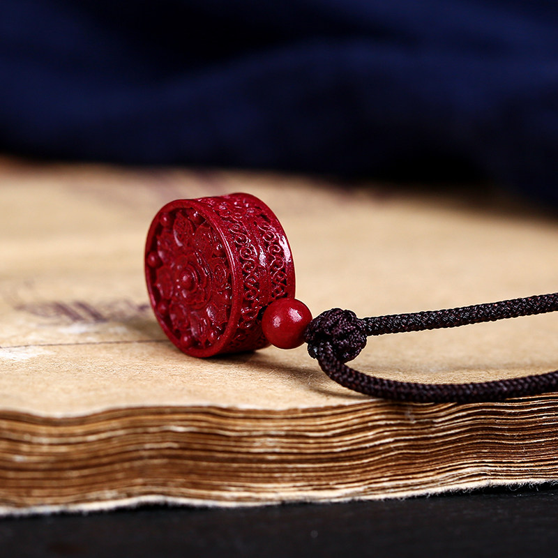 原矿紫金砂九宫八卦六字真言平安如意珠吊坠太极八卦阵精雕挂件