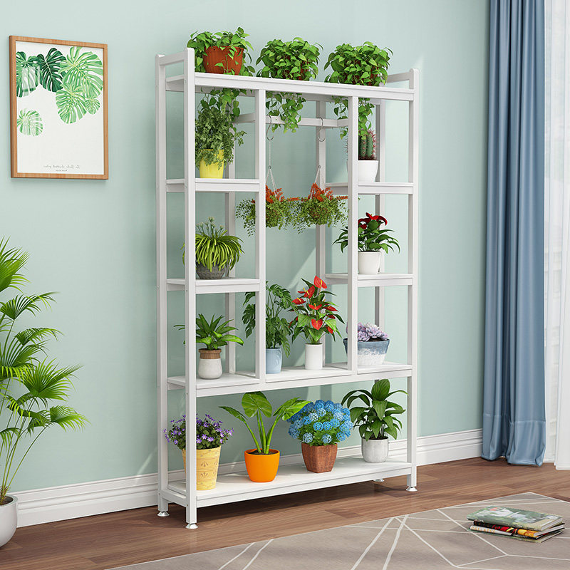 阳台花架置物架室内多层绿萝花架子塑料pvc客厅花架