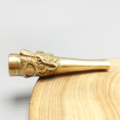 粗细两用纯铜霸气龙头虎头烟嘴循环型过滤烟嘴可清洗香烟嘴烟斗