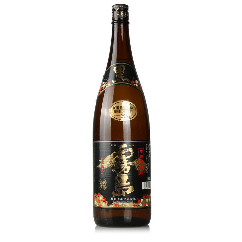 日本烧酒黑雾岛本格芋烧酎芋烧酒甘薯烧酒1.8l进口清酒