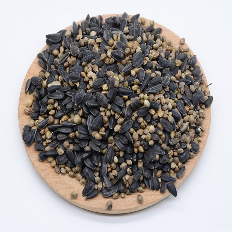 麻子饲料油葵二合一混合瓜子鸽子仓鼠鹦鹉油性鸟食