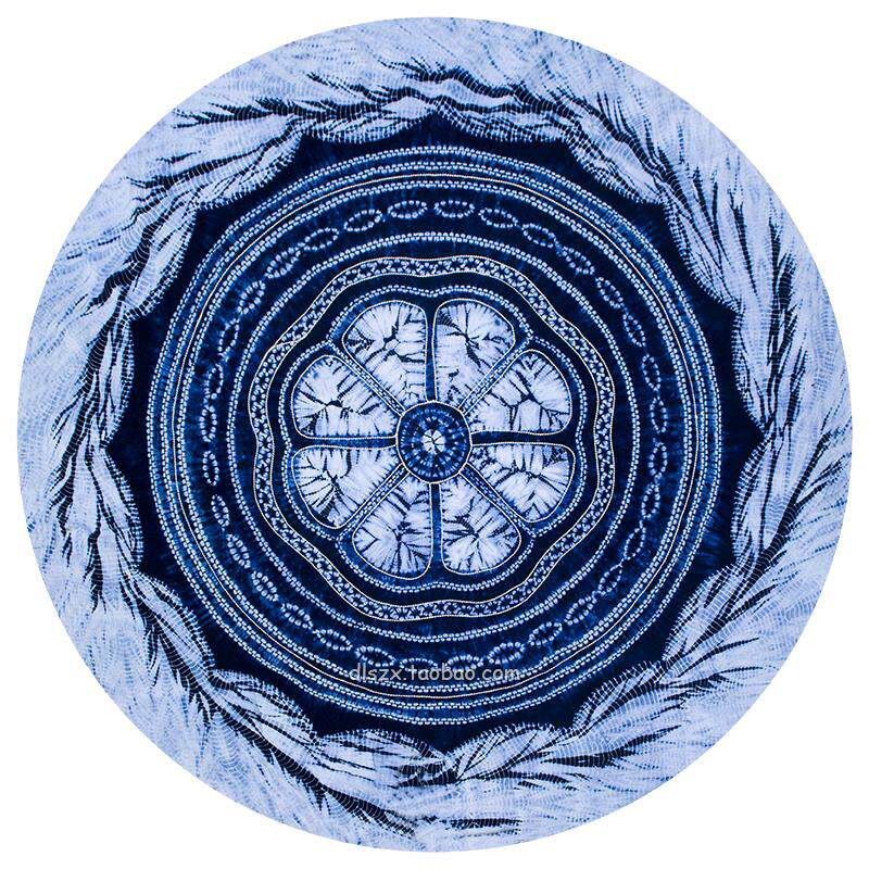 桌布1.5米云南大理周城白族特色手工白族扎染