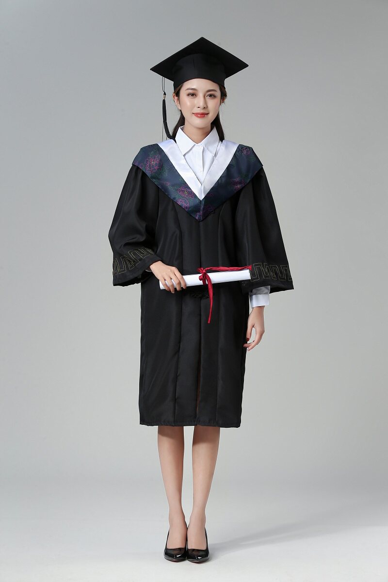 学士学位男女毕业礼服文科理工科垂布帽子演出学生校服