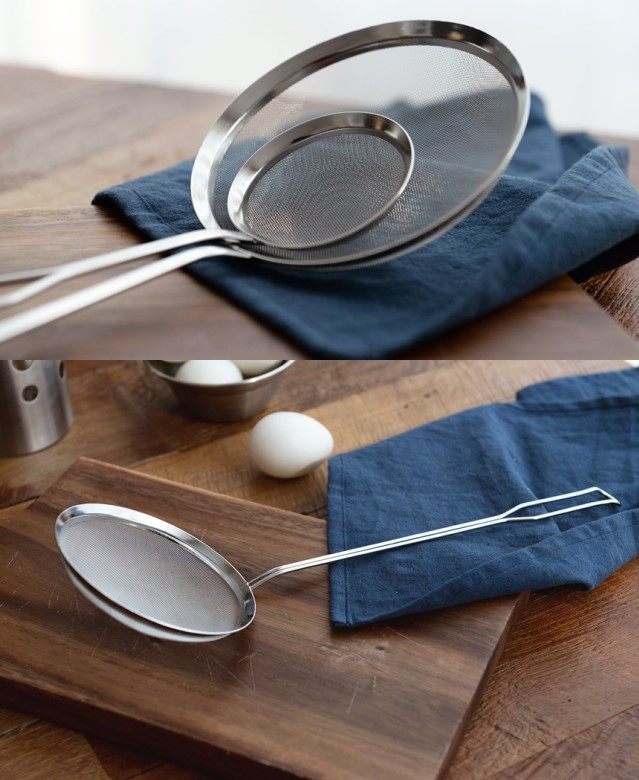 韩国捞油勺子汤勺子隔油撇油网勺进口过滤不锈钢漏勺