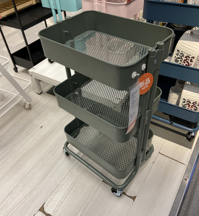 推车宜家拉斯克厨房拉舍置物架铁艺多用收纳国内整理架