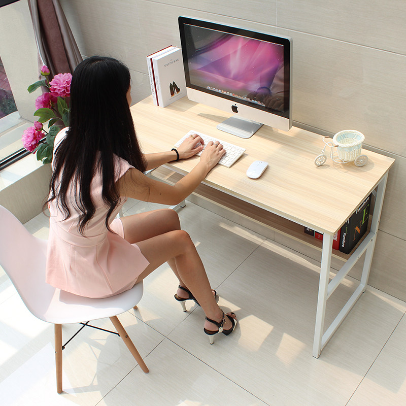 电脑桌台式桌子简约宜家经济型卧室学生家用租房办公写字简易书桌