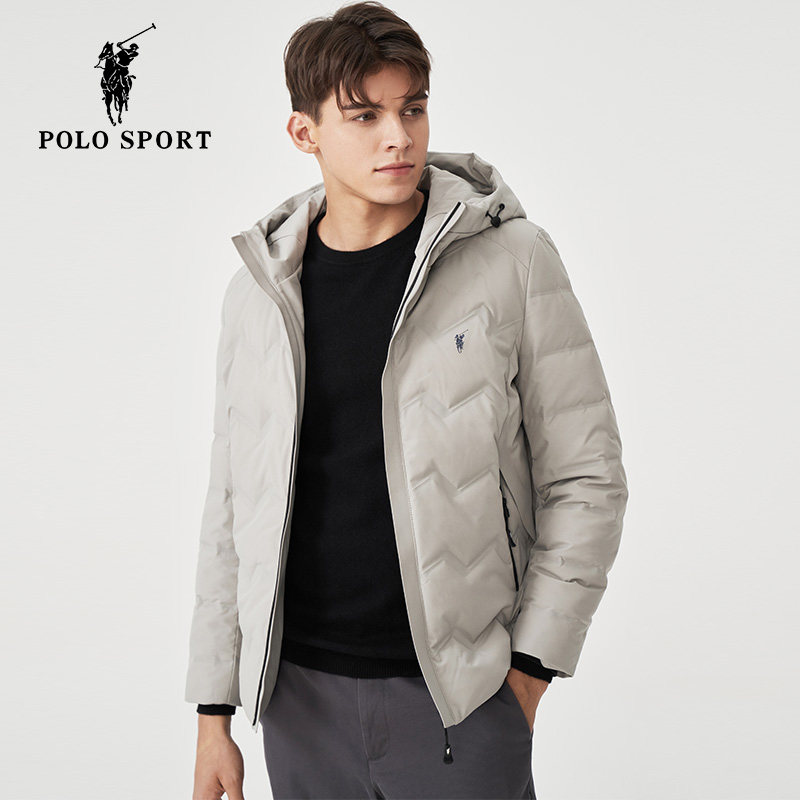 polosport保罗羽绒服男连帽潮官方休闲工装冬季羽绒服