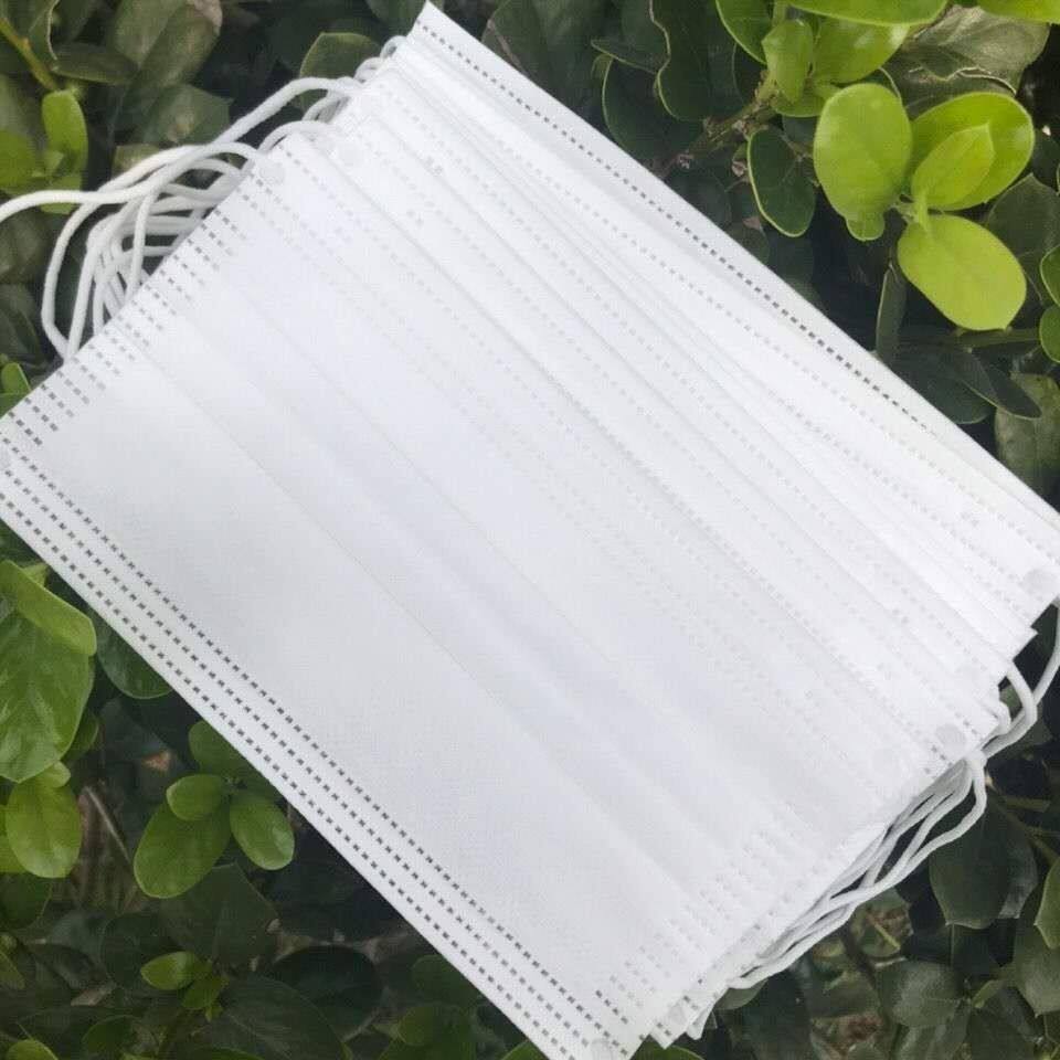 白色一次性口罩女男成人防飞沫防尘防护雾霾透气口罩