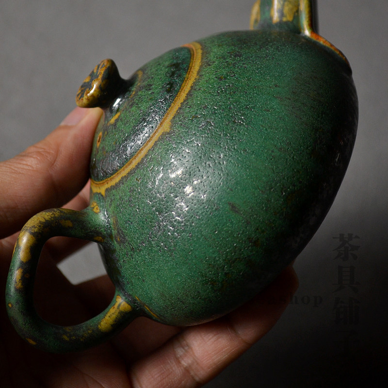 台湾陶艺艺师林义杰茶具青蛙壶泡茶壶把手作鸣茶壶