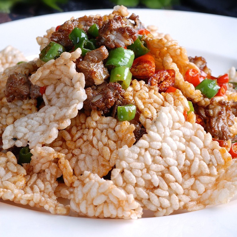 安徽特产油炸手工糯米米蛋黄水晶锅巴巴王婚宴膨化食品