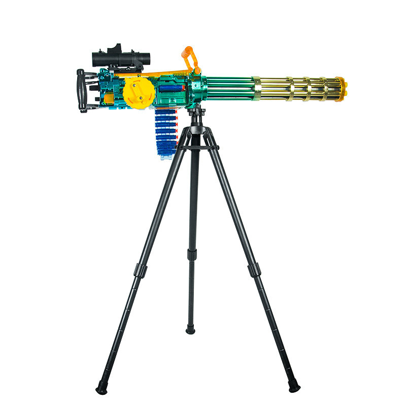 黄金加特林大菠萝电动连发玩具机关机关枪枪弹狙击电动玩具枪