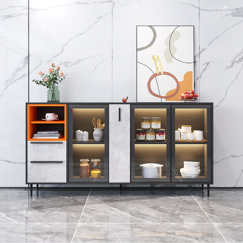 餐边柜酒柜一体靠墙矮柜现代简约轻奢客厅茶水水柜餐边柜