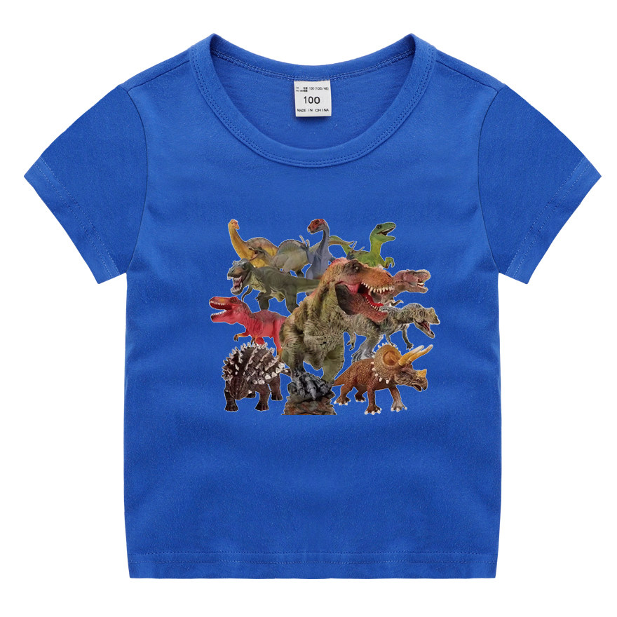 恐龙图案儿童男童半袖打底纯棉童装短袖夏装t恤
