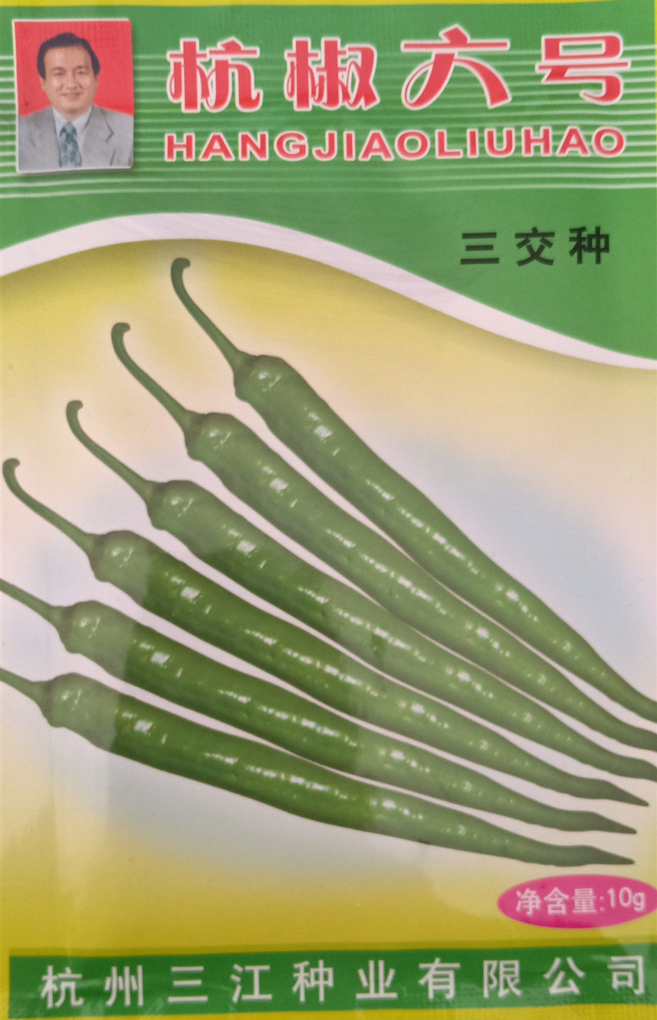 种子杭椒6号辣椒尖椒蔬菜10克包邮三家庭园艺种子