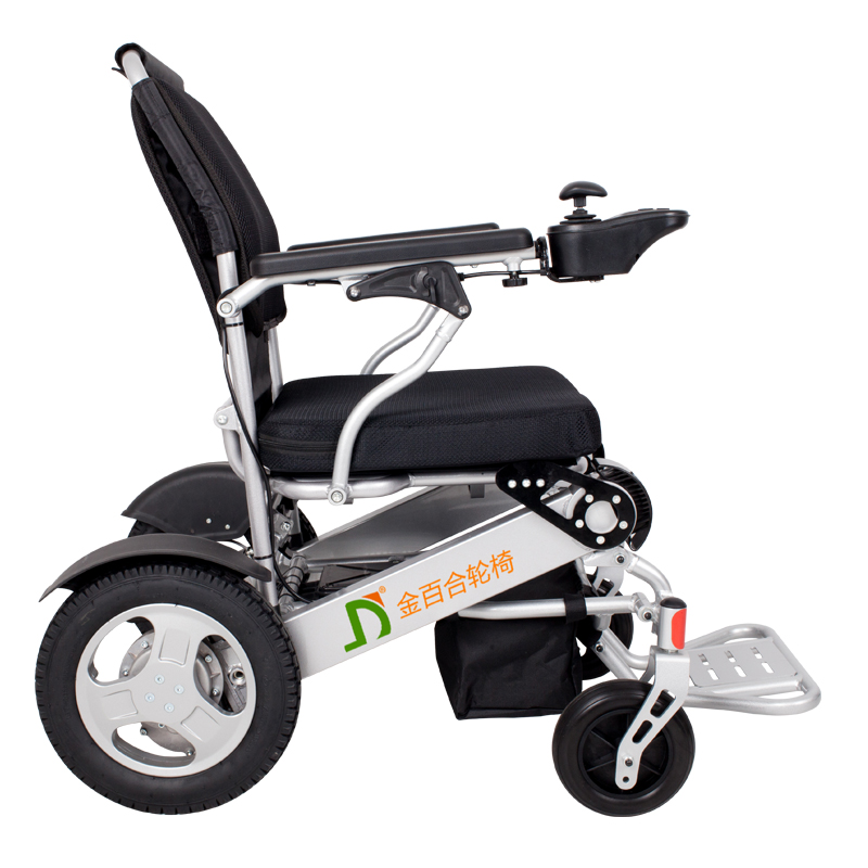 轮椅金百合电动老人折叠轻便代步残疾人智能锂电池电动轮椅