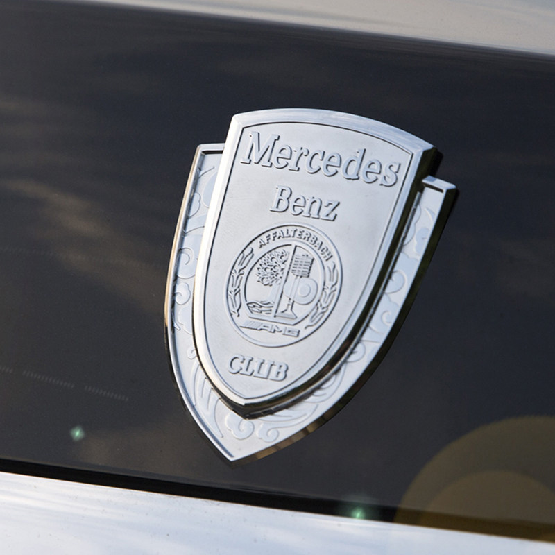适用于奔驰车标新e级c级glc e300l e200l苹果树侧标amg个性改装标