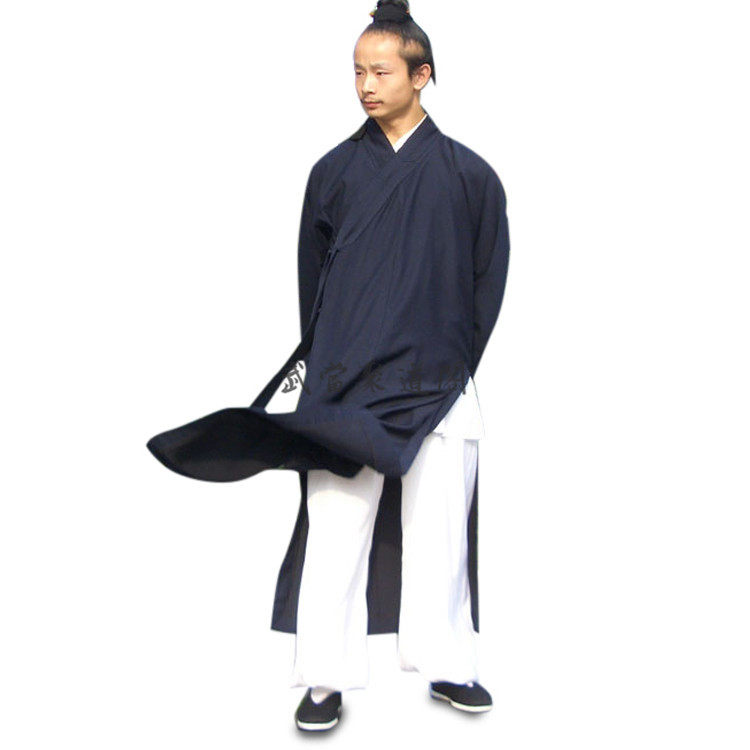 武当长袍 武当道士太极拳练功服装 表演武当道袍 秋冬款保暖道服