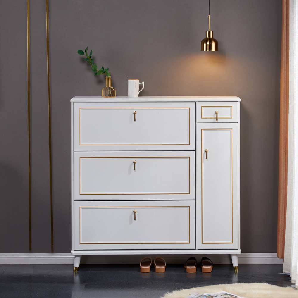 轻奢奢风鞋柜家用门口北欧简约现代超薄翻斗鞋柜