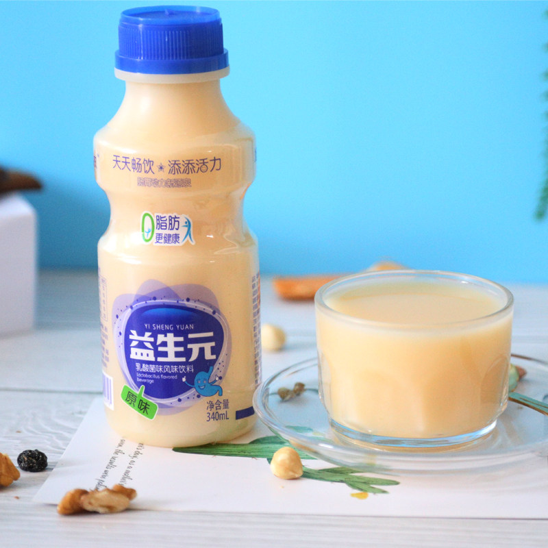 旭农益生元乳酸菌饮料整箱340mlx12瓶原味儿童酸奶饮品益生菌饮品