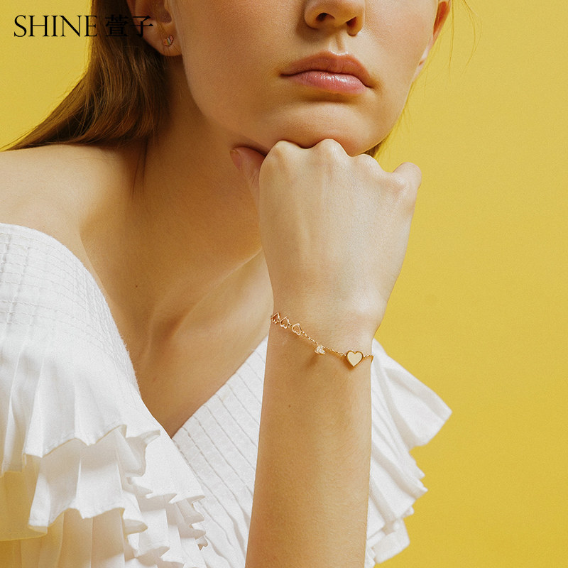 shine萱子饰品手链ins小众设计闺蜜信物简约少女手链