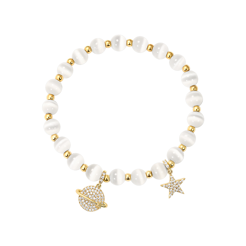 手链shine萱子饰品星星宇宙天然石手链2022年新款手链