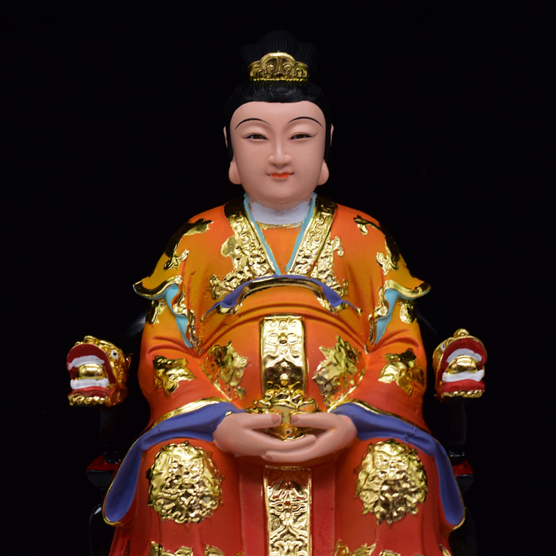 金花教主银花神像树脂12寸16寸家用娘娘佛像摆件