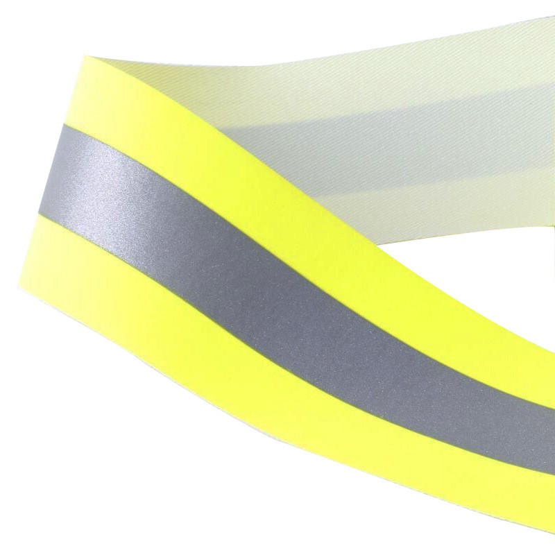 反光高亮马甲布亮银tc工装5cm雨衣包边反光带