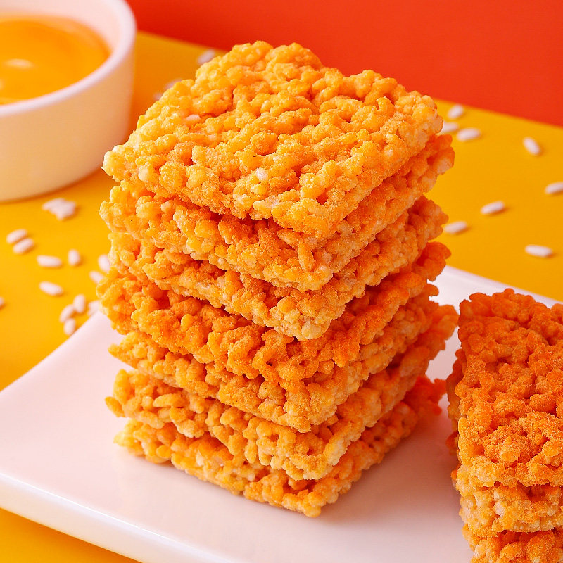 蟹香蛋黄糯米锅巴250g网红宿舍零食膨化食品