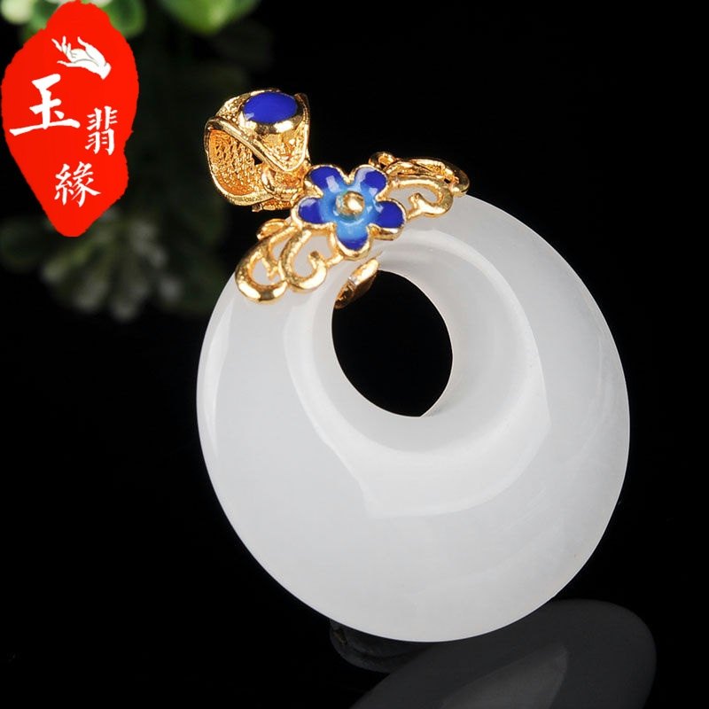 吊坠平安扣白玉石英石英岩岩质玉平男女女款蜀黍其他