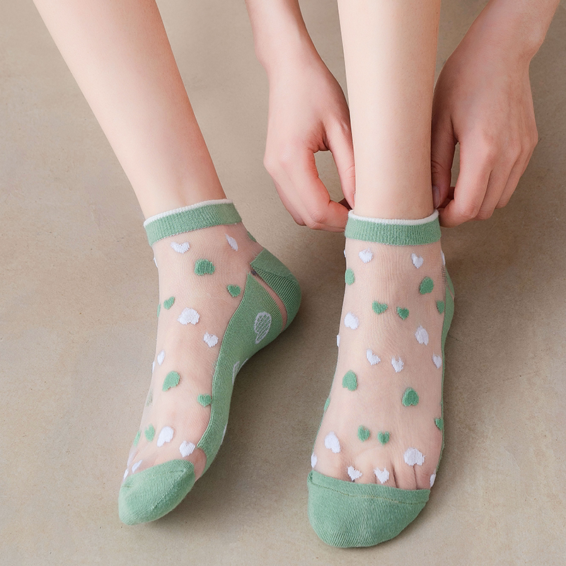 蕾丝袜子女ins短袜夏季纯棉底浅口薄款日jk可爱短袜