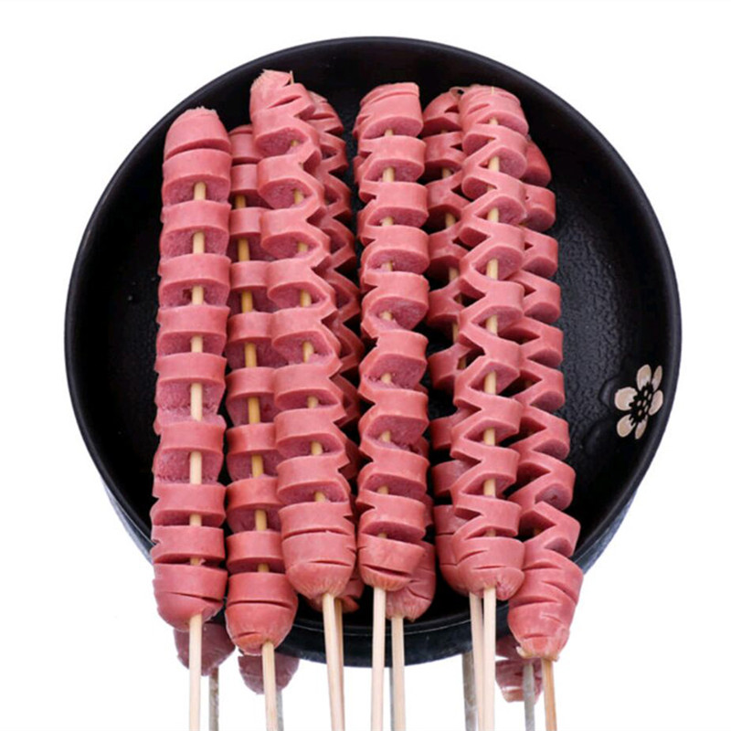 弹力肠串火龙15支烤肠开花香肠热狗拉花烧烤香肠