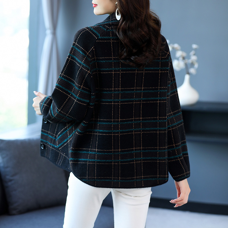 女士格子短外套秋季2022年新款女装爆款秋装时尚秋冬妈妈春秋上衣