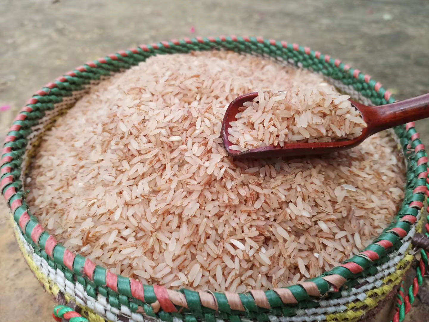 海南特产佰家欣昌江黎家黑土山稻红米 原生态大米 红米4斤装包邮