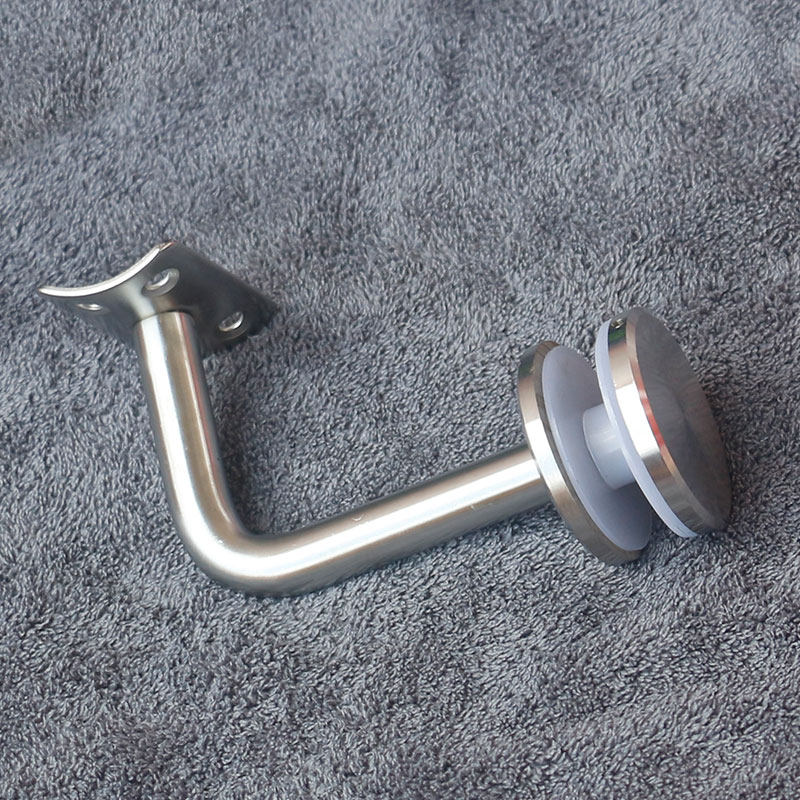 楼梯扶手玻璃不锈钢配件托管拉丝连接楼梯扶手