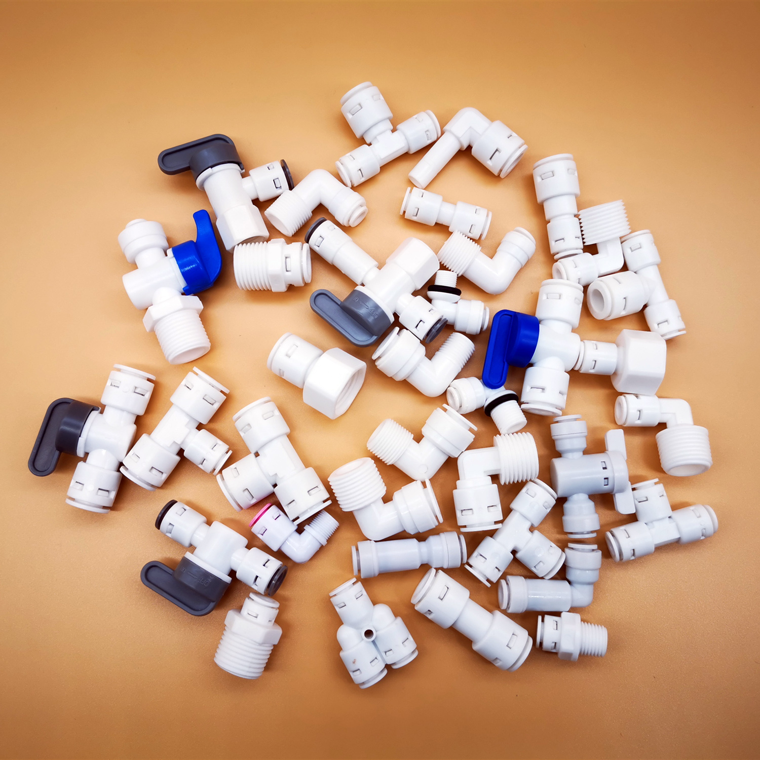 接头净水器配件亿星直饮机转换头水水管一字直通过滤器