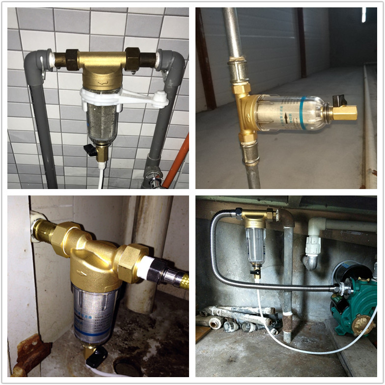 前置过滤器家用水井厨房自来水管道入户全屋流量净水器