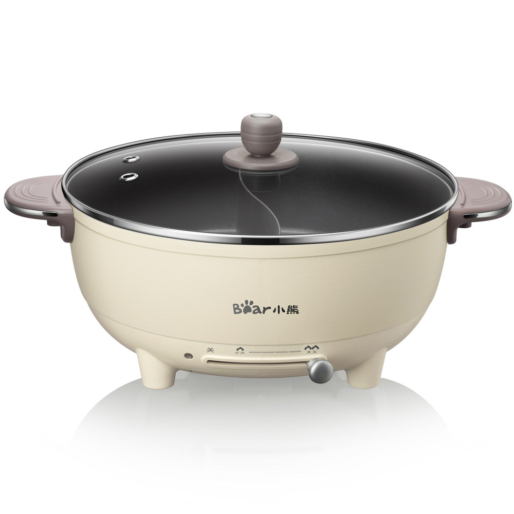 小熊鸳鸯电火火锅家用插电多功能一体电热锅电电热