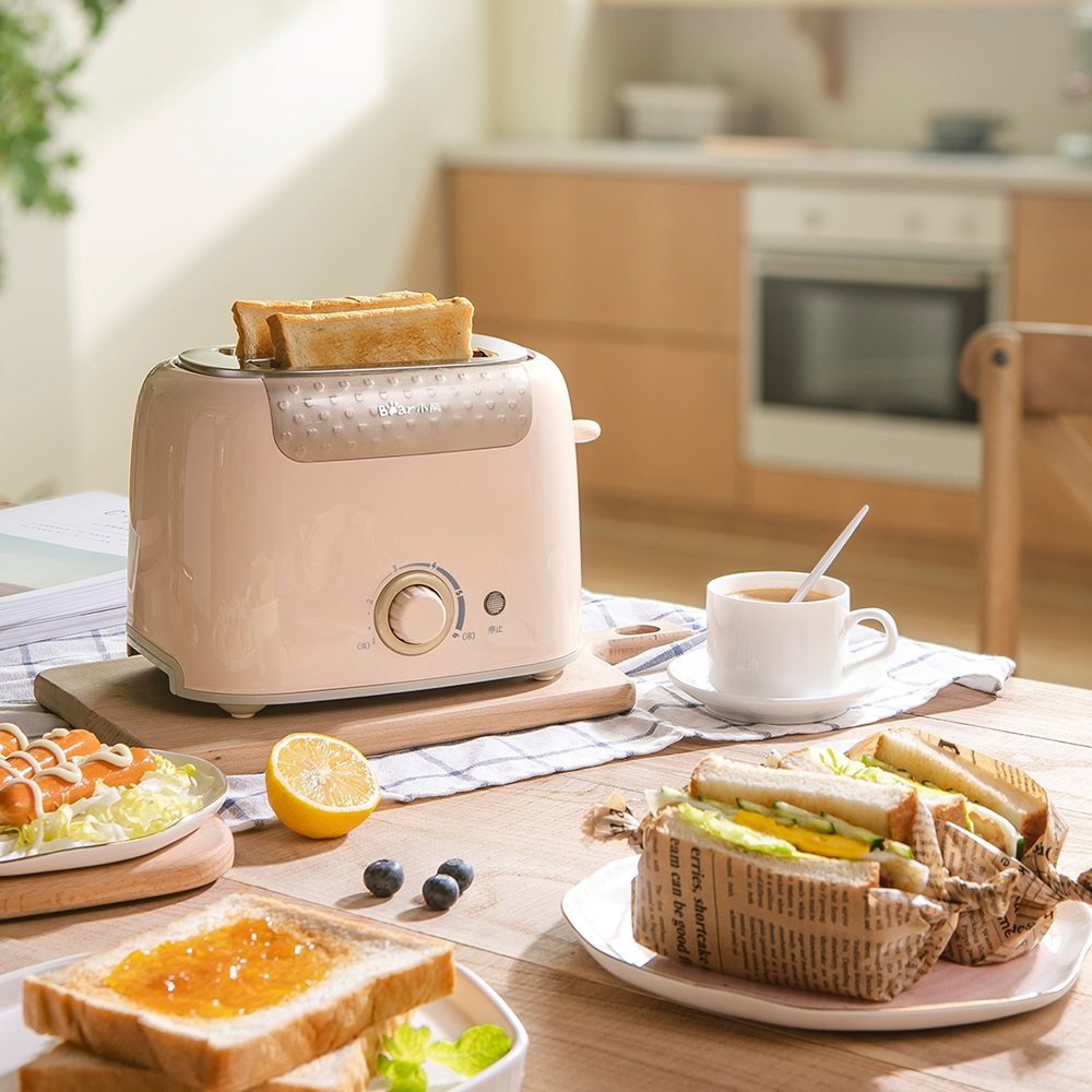 优惠券后99元,小熊多士炉烤面包机家用多功能早餐面包土司机全自动不
