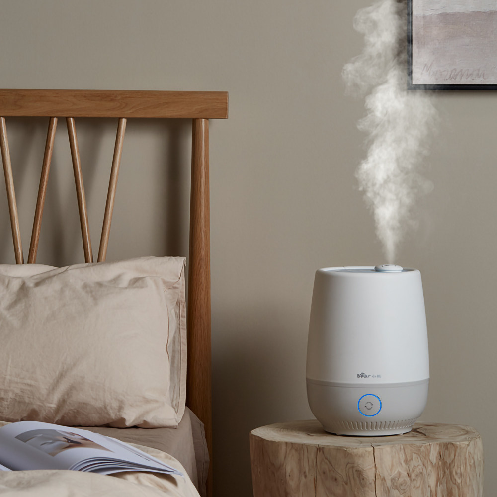 小熊上加水加湿器家用智能语音天猫精灵静音空气净化妇婴卧室喷雾