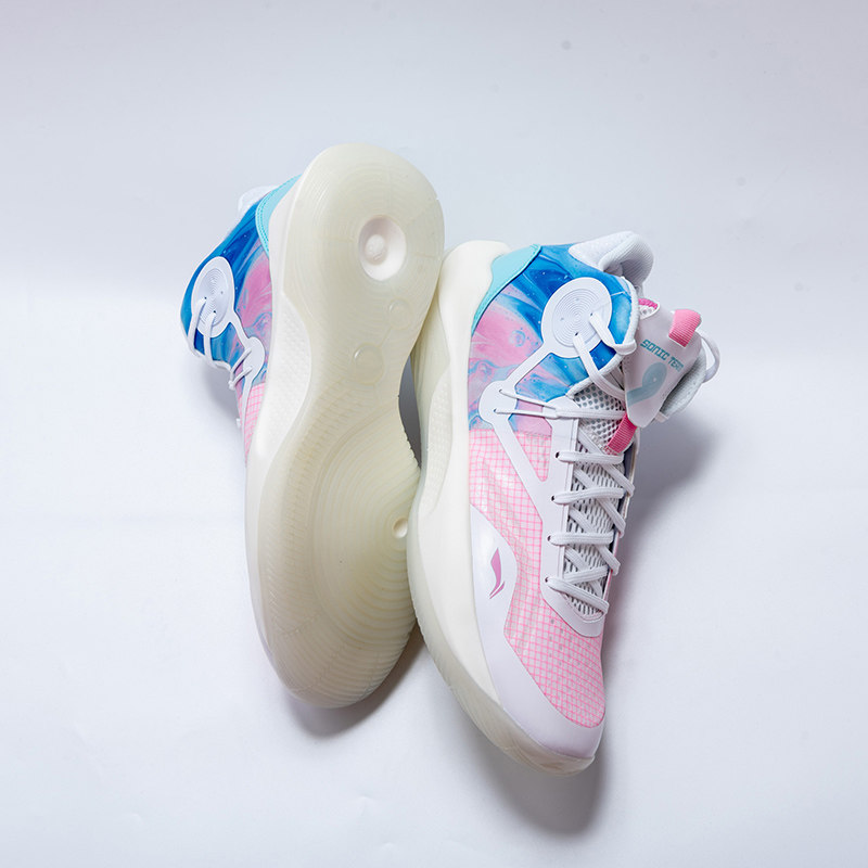 李宁男鞋运动鞋音速9team冰淇淋耐磨实战篮球球鞋篮球鞋