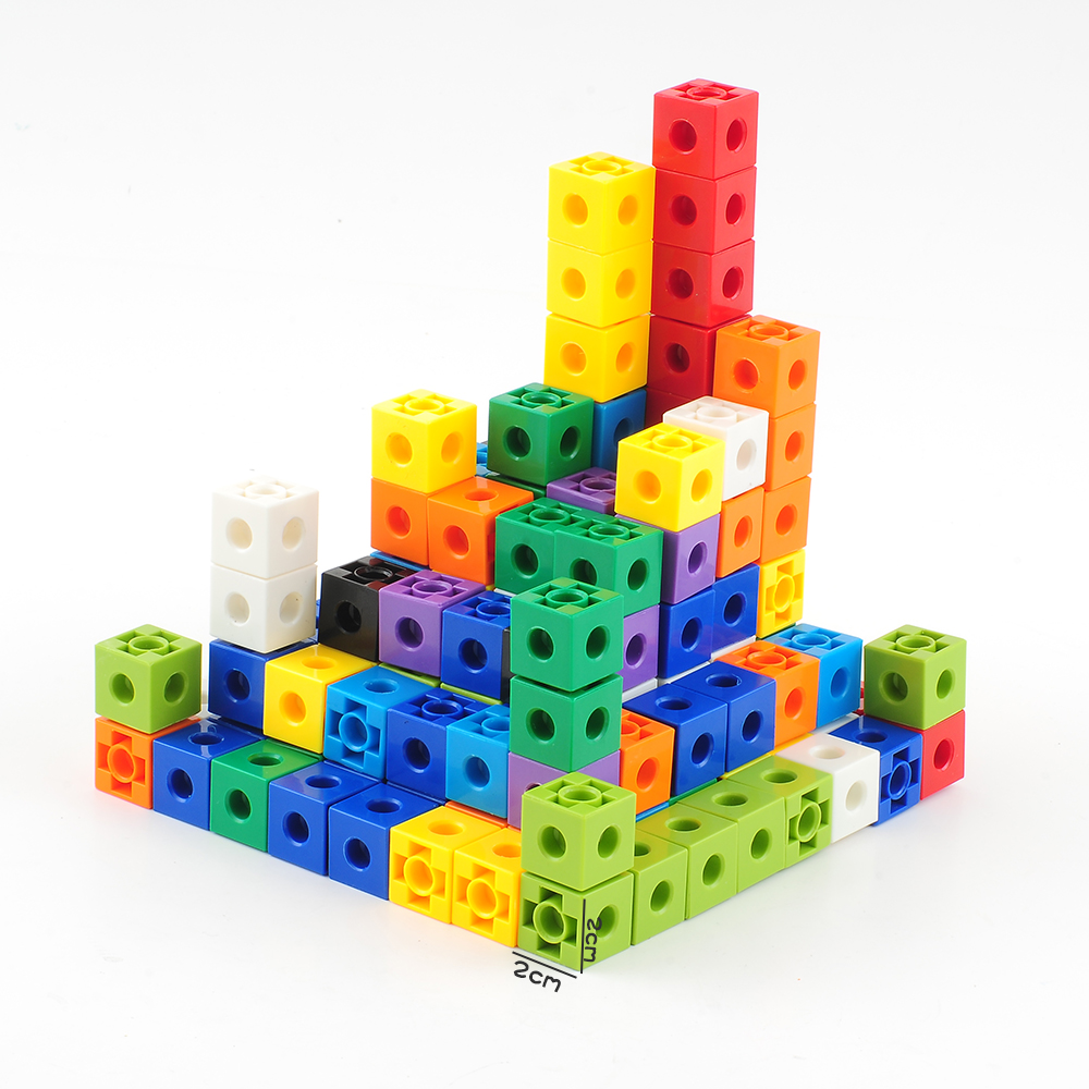 桌面桌面儿儿童早教教益智力塑料方块积木玩具塑料积木