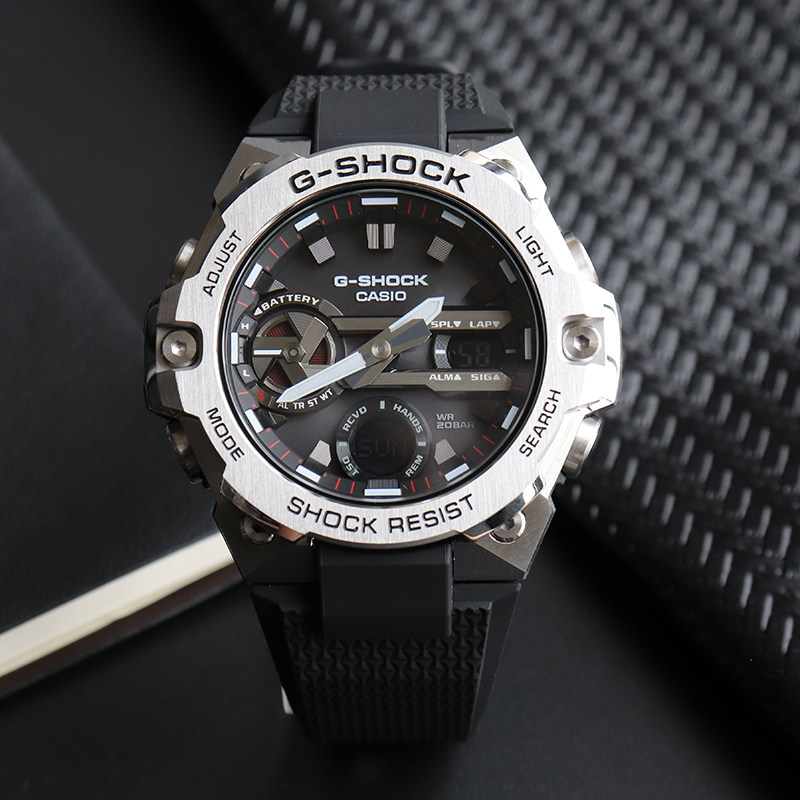 王一博一博卡西欧gshokc新款gst400太阳能蓝牙手表硬碰硬日韩腕表