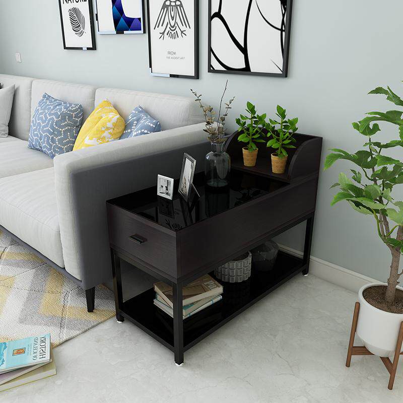 现代简约沙发边柜储物柜窄缝隙柜客厅侧边多功能边几柜中间扶手几
