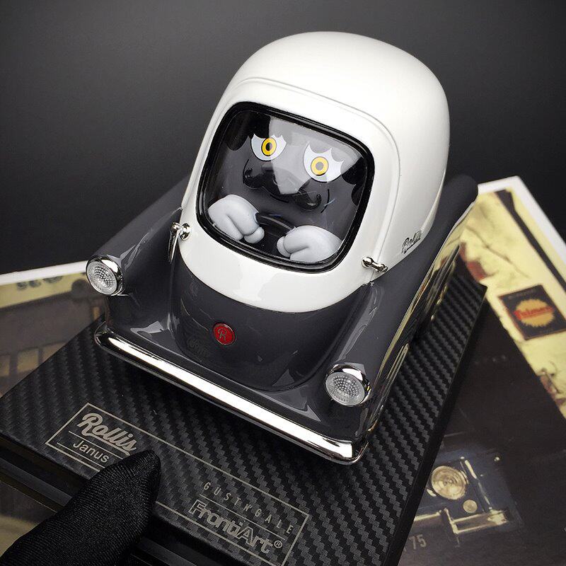 精品韩国rollis潮玩车仔复古可爱卡通萌物老爷车火车