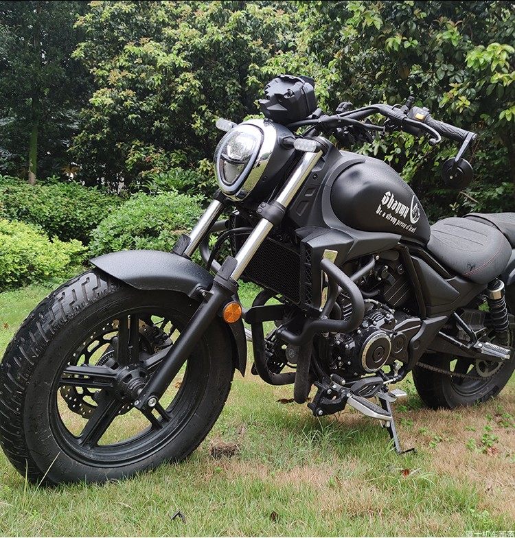 适用豪爵tr300尾架货架摩托尾翼后置物箱支架摩托车保险杠