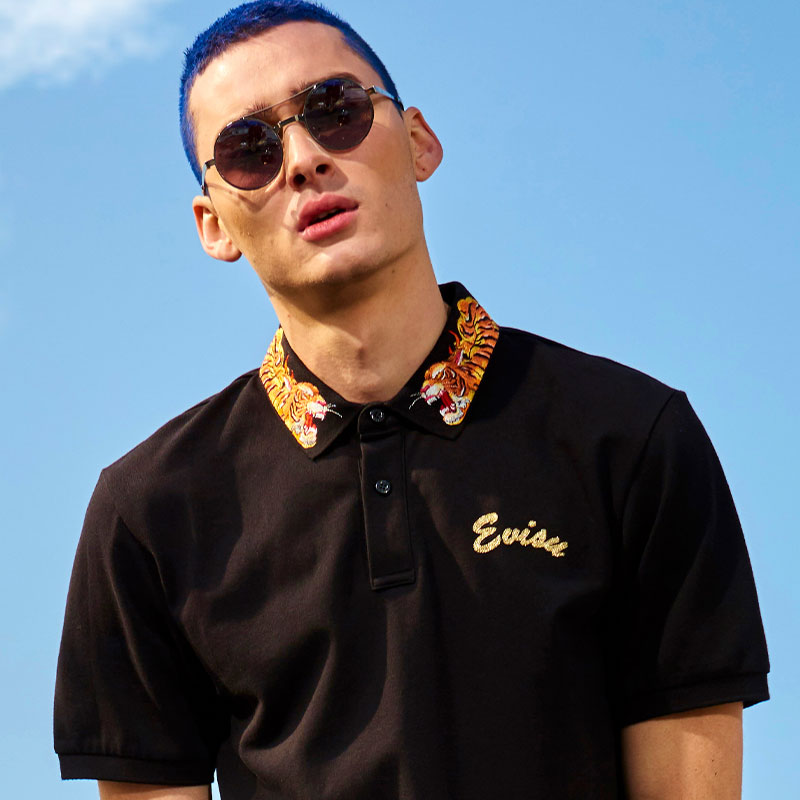 evisu惠美寿太阳镜男女款复古金属圆框墨镜潮流原宿风眼镜架2050