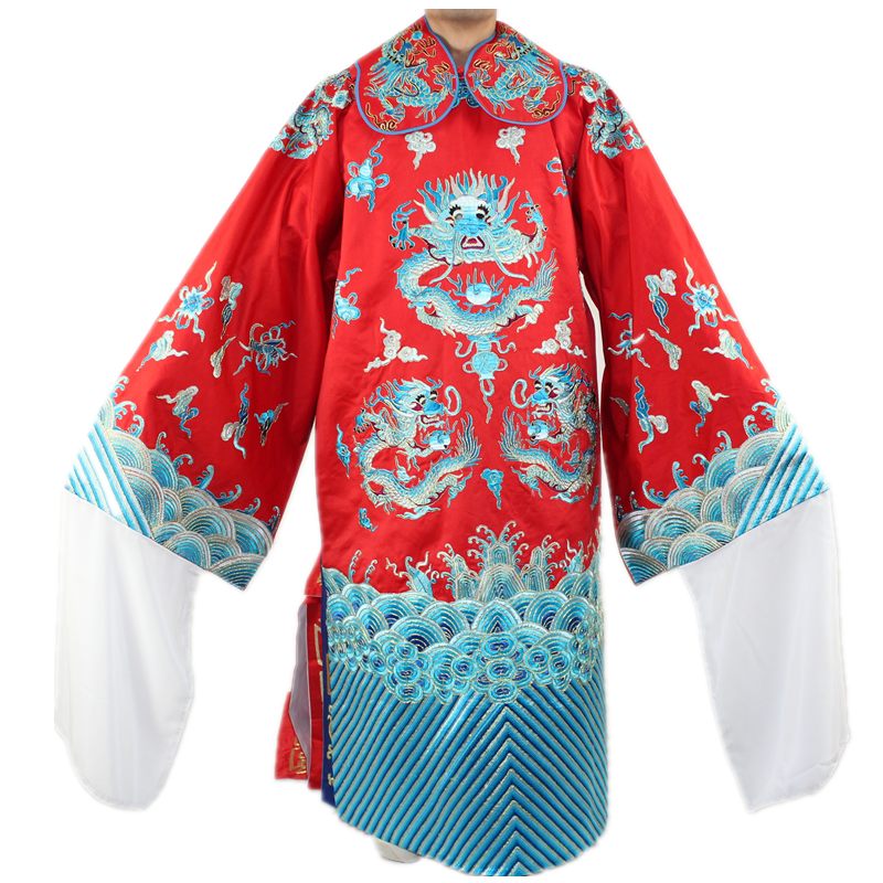 七彩丞相十团红色皇帝老生梨园小生豫剧昆曲民族服装