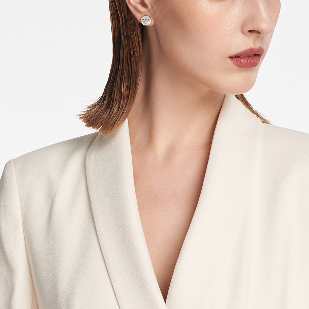 armani阿玛尼耳钉女玫瑰金耳钉女夏高级感小众设计耳饰egs2311221