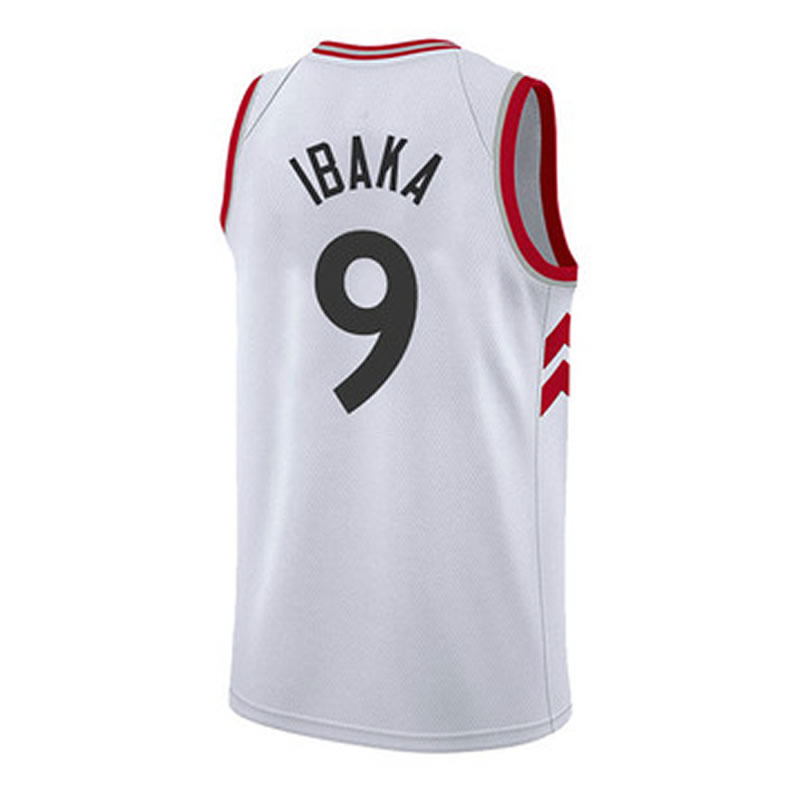 伊巴篮球球迷热压黑金ibaka球衣新赛季赛尔9号篮球服